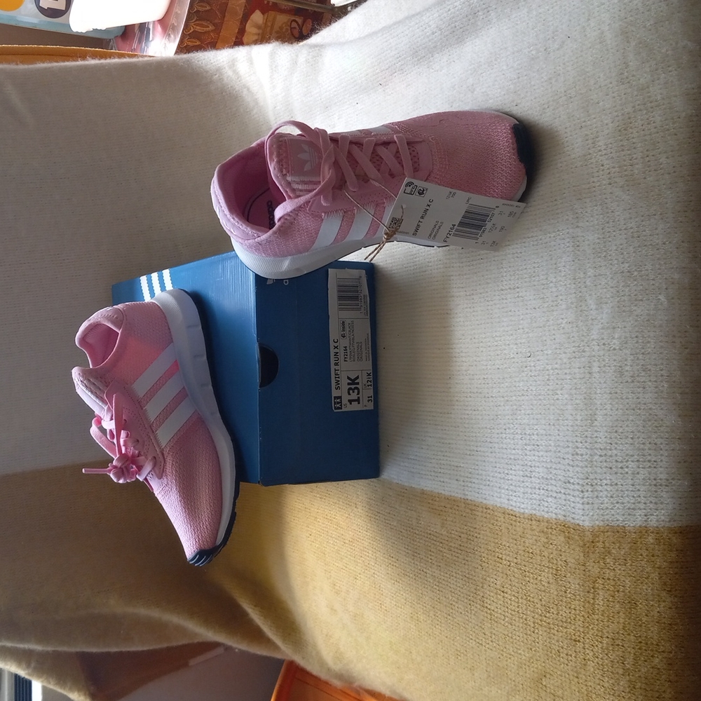 Pink sneakers size 13